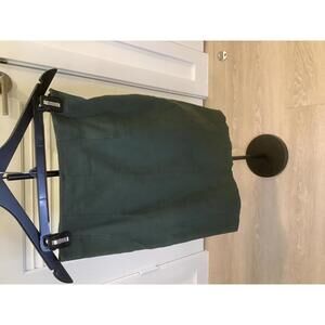 Ted Baker Olive Green Pencil Skirt Straight Detailing Fall Knee Length Office 4